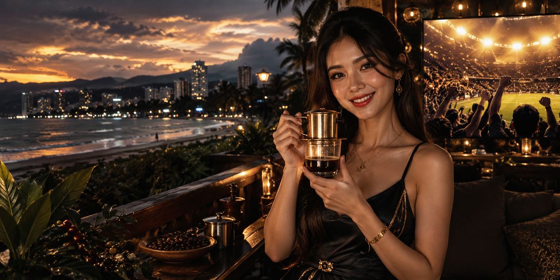 Người dùng tại Đà Nẵng nạp tiền vào tài khoản phut90 qua điện thoại trong quán cà phê